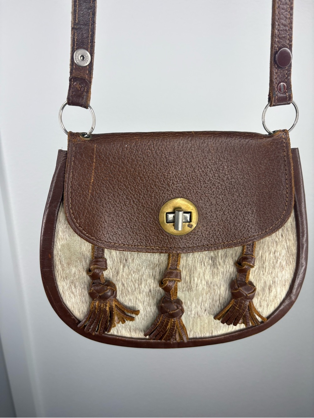 Cowhide/Hair-on-Hide Scottish Sporran Bag